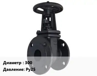 Задвижка чугунная 300 Ру25